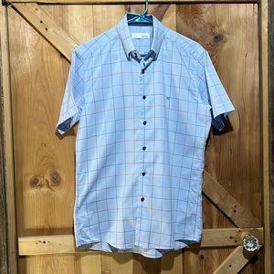 Herrbon short sleeve plaid button up size 100 ( S) in great condition